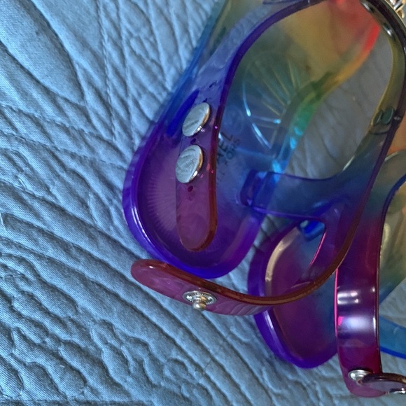 Michael Kors Little Girl's‎ Rainbow Jelly Sandals Size - Picture 7 of 9